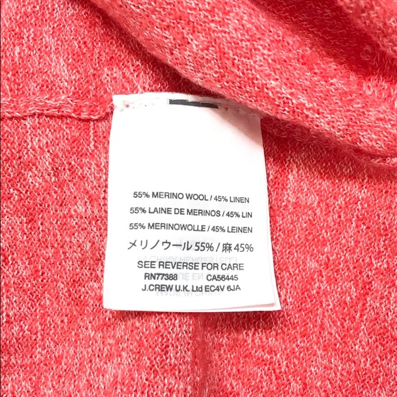 J. Crew Merino-Linen V-Neck Sweater⚡️SOLD⚡️ - Picture 6 of 6